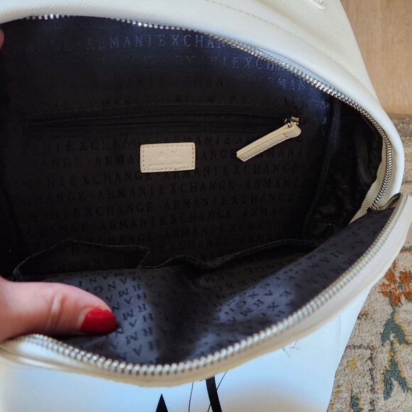 Armani Exchange White Backpack main image 7